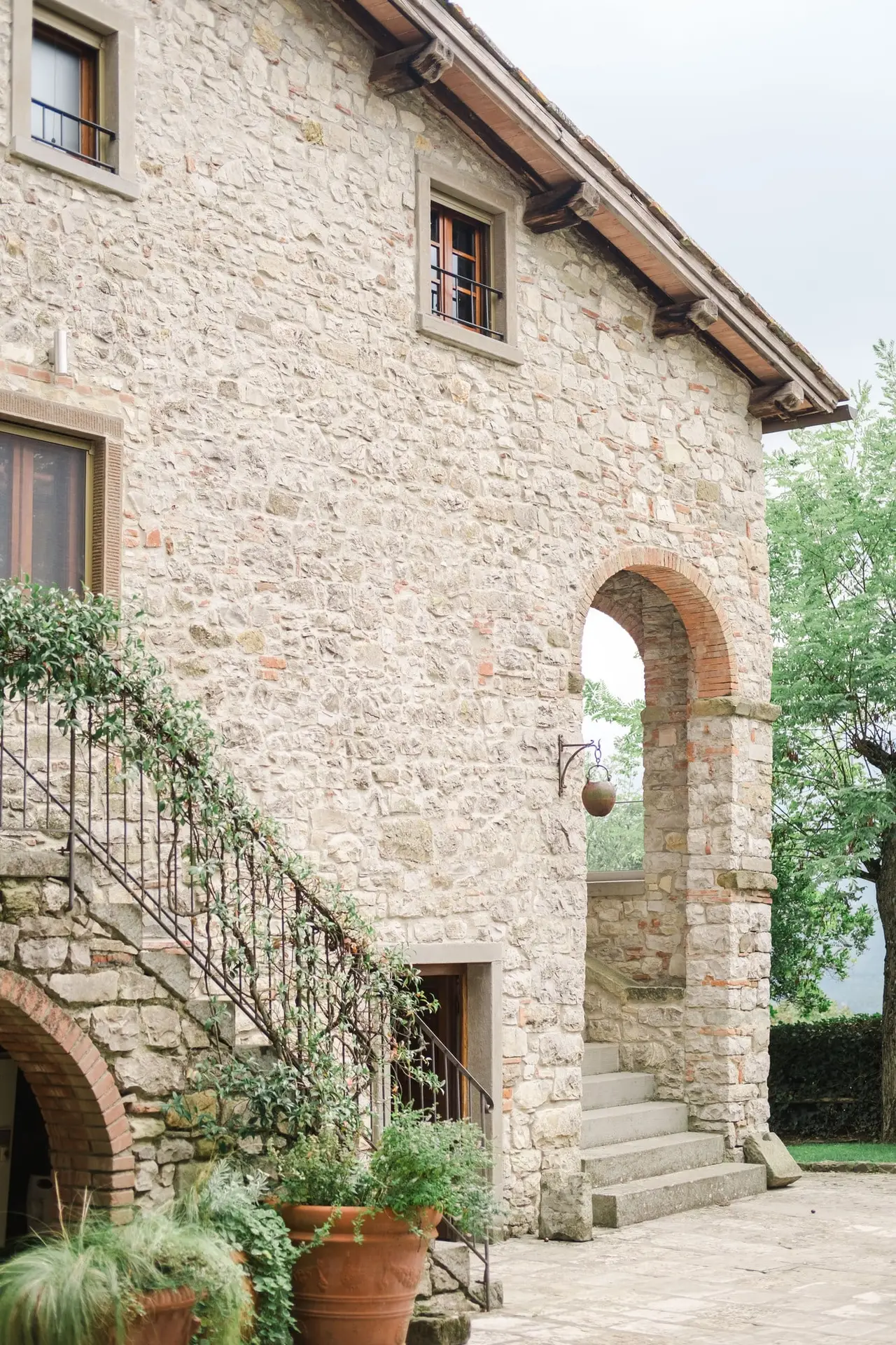 Traditional Tuscan stone villa at Borgo Corsignano, Italy – luxury countryside wedding venue with rustic charm